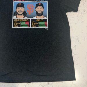 Black  Jam Brandon Crawford Belt San Francisco Giants Sports Tee Shirt